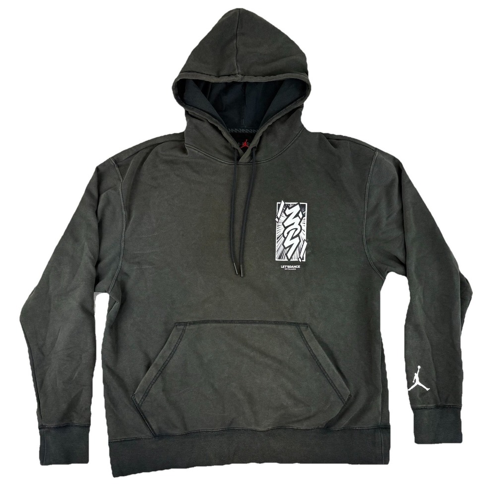 Nike‎ Jordan Zion Williamson Dry-Fit Men's Large Hoodie AcidBlack Basketball